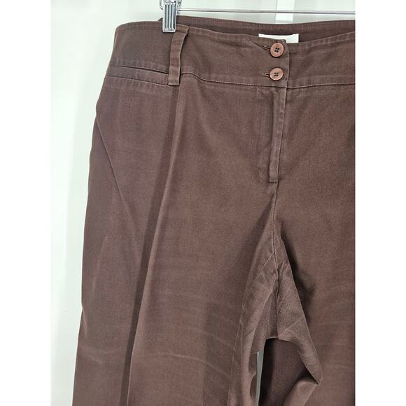 I.N. Studio Purple Cotton Blend High-Rise Double Button Dress Pants Size 18W - Picture 3 of 4